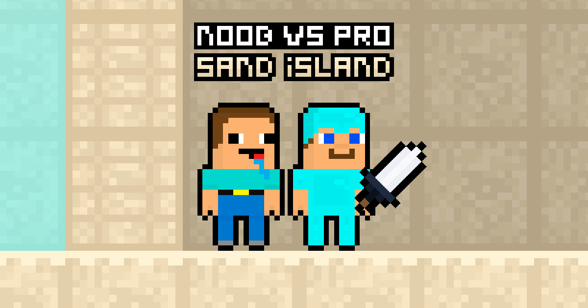 Image Noob vs Pro Sand island